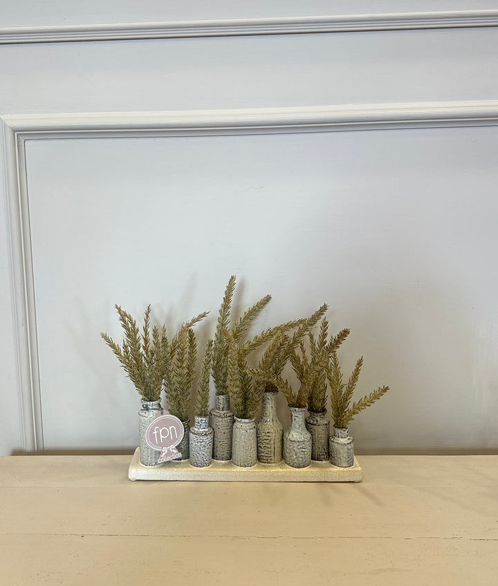 SERIE DI VASETTI- IN CERAMICA- composti come in foto