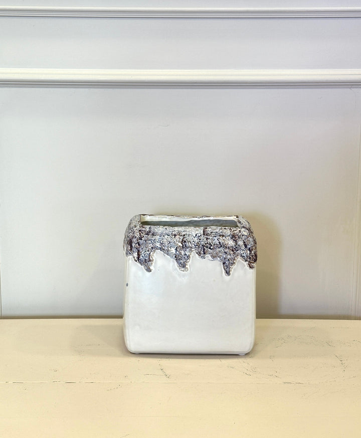 VASO-DA COLLEZIONE-LAVANDE BIANCHE- H30 X 22 X 13