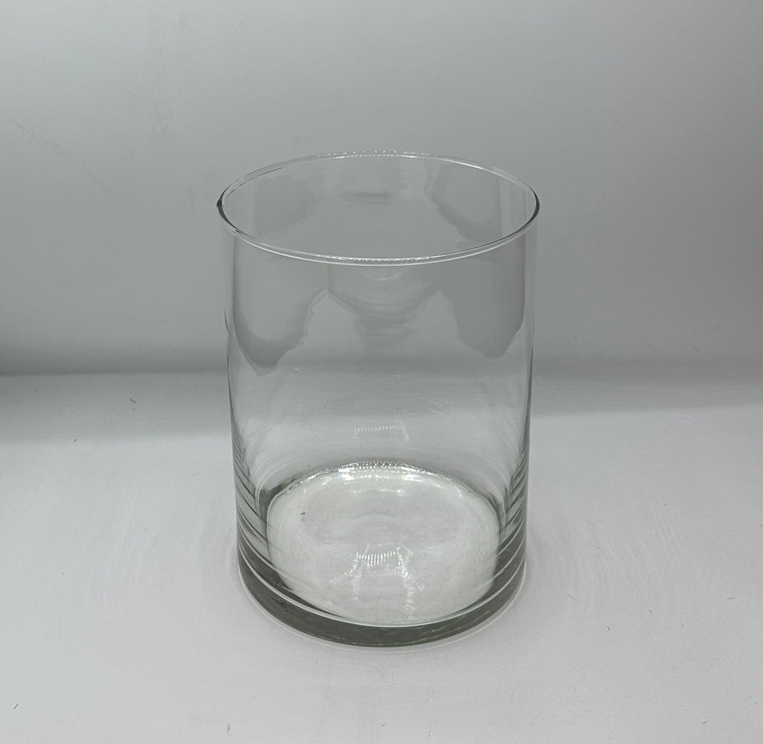 VASO-CILINDRO IN VETRO CLASSICO-MISURA H20cm X D 14cm