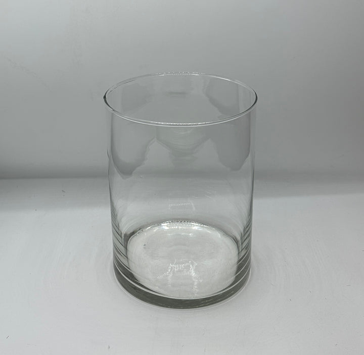 VASO-CILINDRO IN VETRO CLASSICO-MISURA H20cm X D 14cm