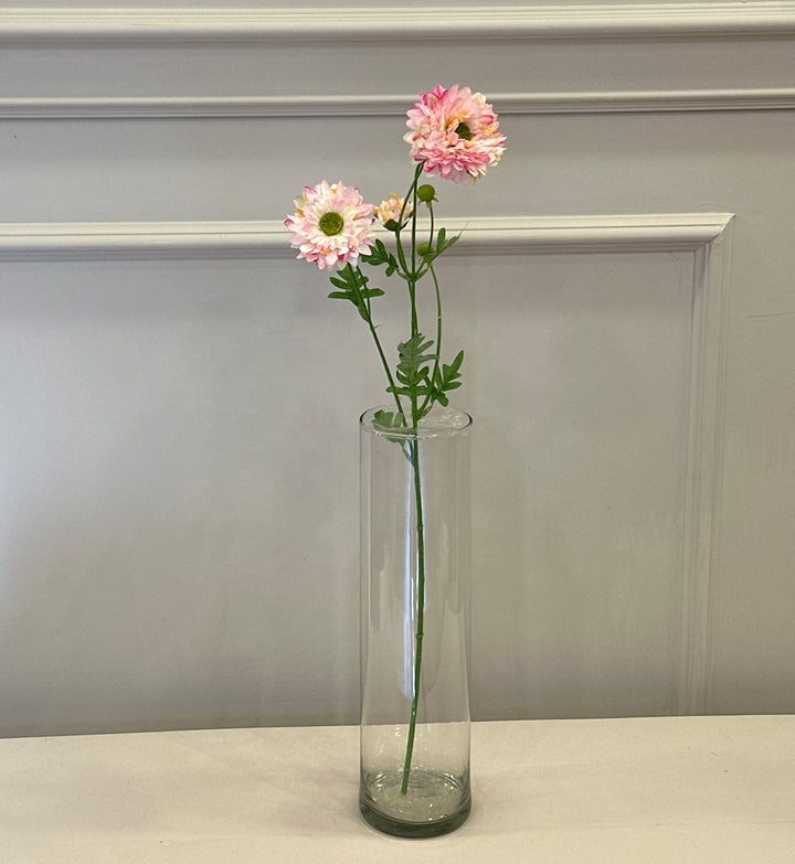 Scabiosa-artificiale-stelo a 3 fiori-63cm disponibile in quattro colorazioni.