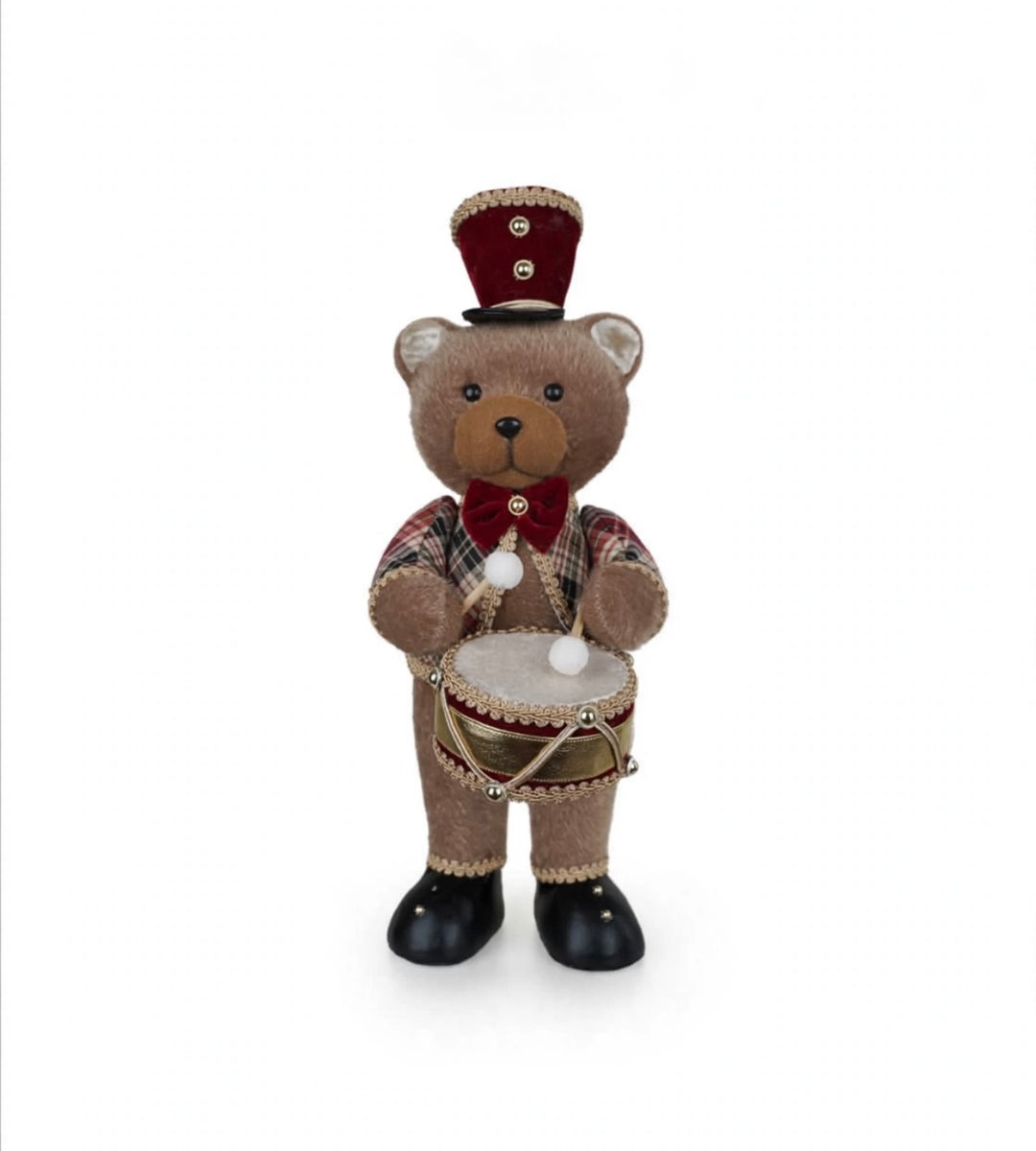 ORSO-IN PIEDI-CON-TAMBURO-H45cm