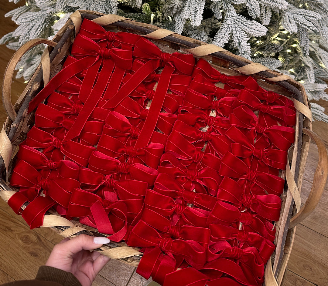 FIOCCHI-IN VELLUTO ROSSO-10cm