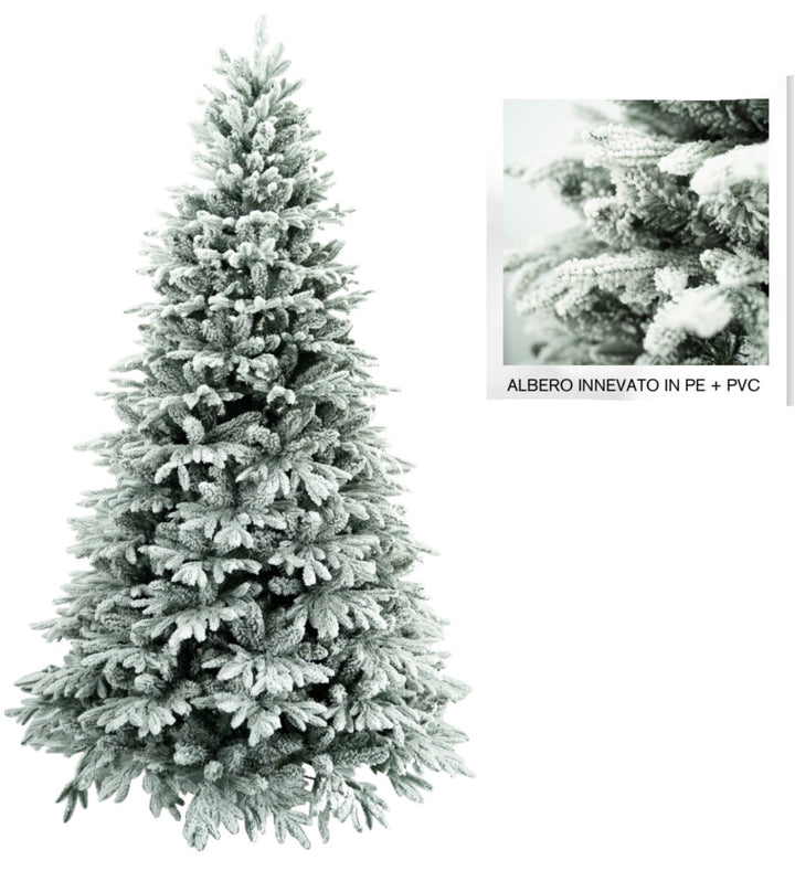 ALBERO-CANADA-INNEVATO-IN PE+PVC-DISPONIBILE IN 5 DIMENSIONI.