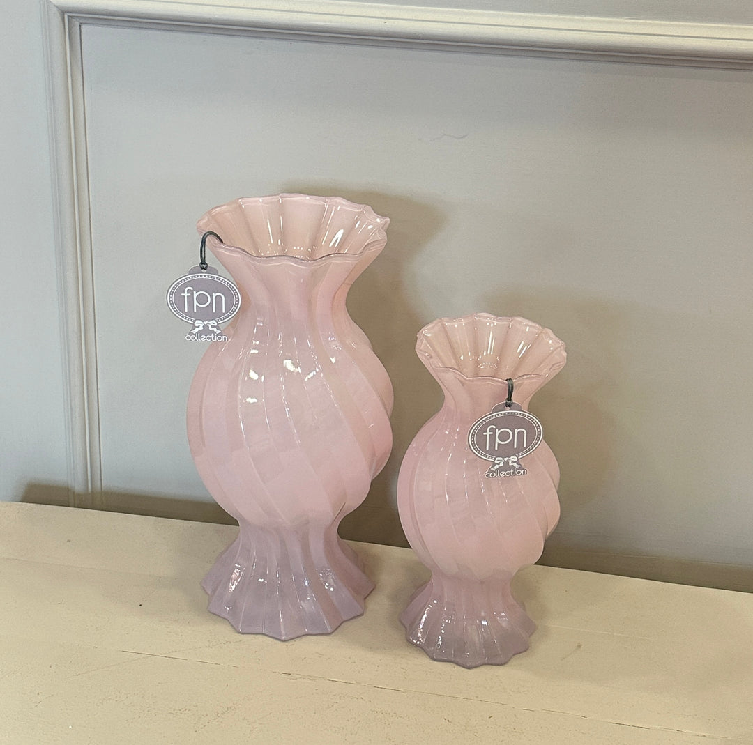 Vaso-modello caramella-rosa- disponibile in due dimensioni