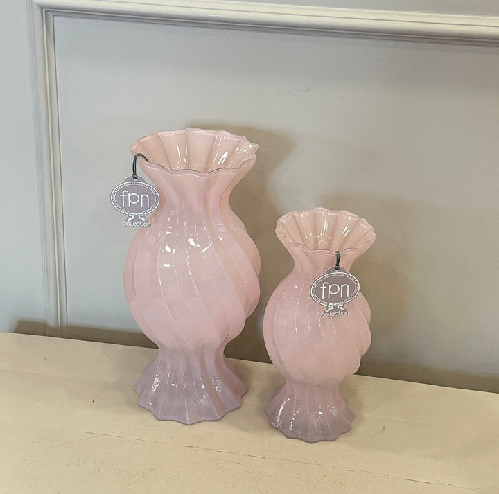 Vaso-modello caramella-rosa- disponibile in due dimensioni