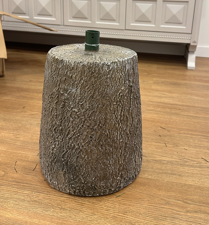 TRONCO-PER ALBERO-IN CEMENTO-EFFETTO LEGNO- H37cm.