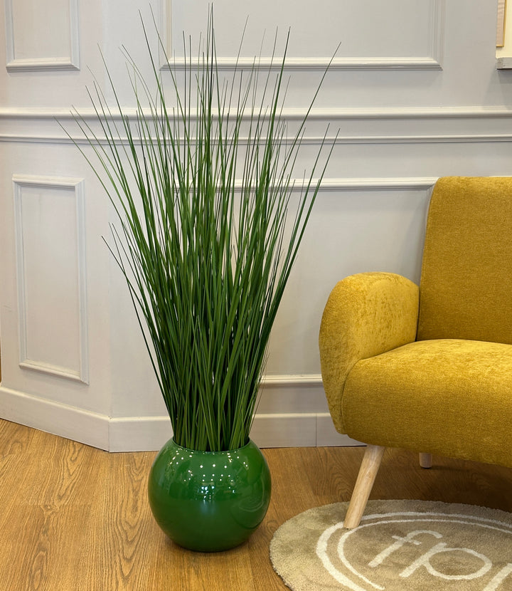 PIANTA-BELLGRASS-ARTIFICIALE-CON VASO A VOSTRA SCELTA-DISPONIBILE IN 4 COLORAZIONI-H110cm