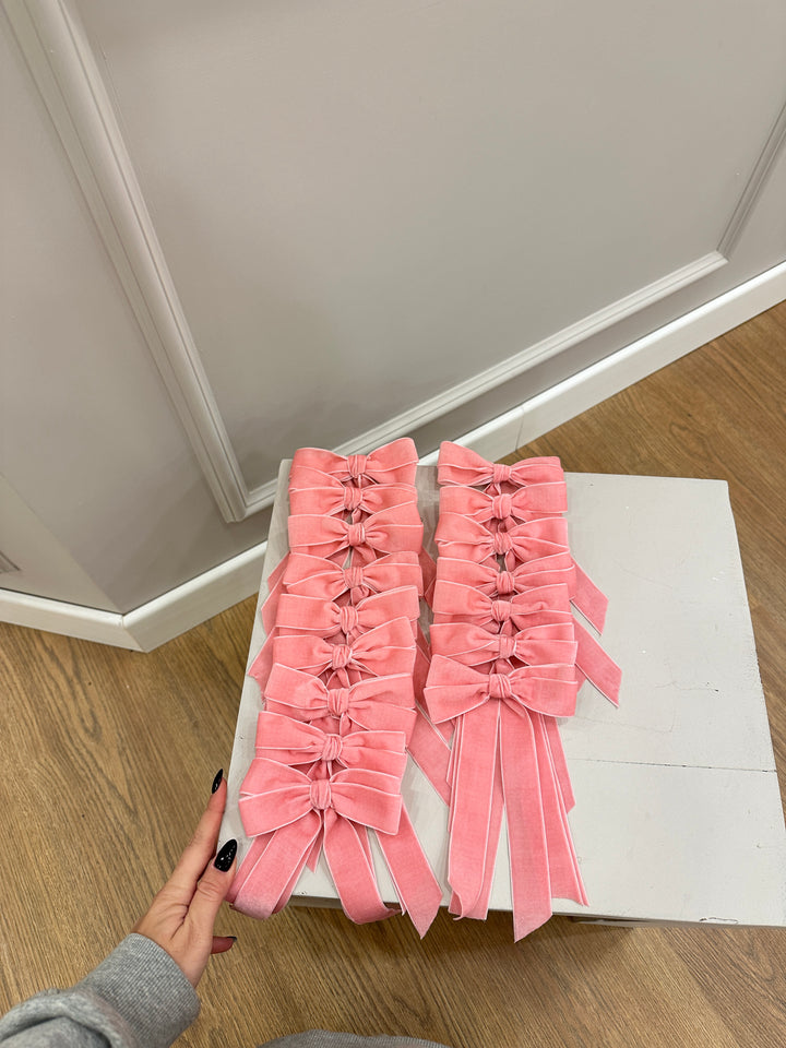 FIOCCHI-IN VELLUTO-ROSA 🎀