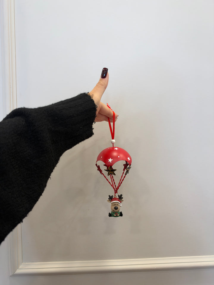 MINI-MONGOLFIERA-PER ALBERO-CON RENNA-H16cm