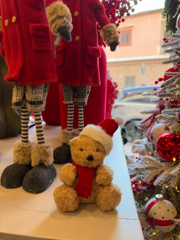 TEDDY-TEMA NATALE-H17cm