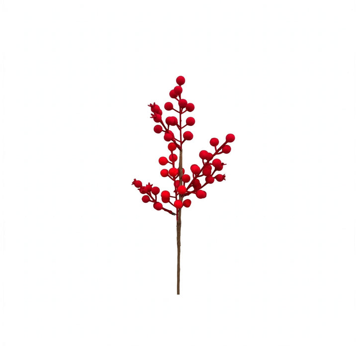 PICK-DI BACCHE-ROSSE IN VELLUTO.