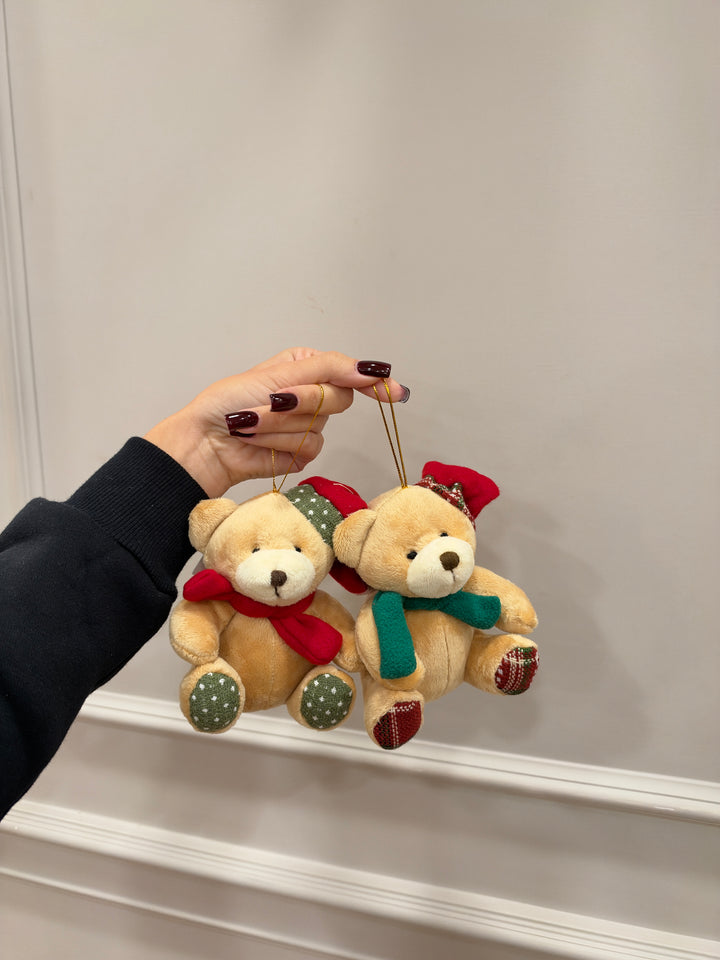 COPPIA DI TEDDY-CON SCIARPE-H14cm