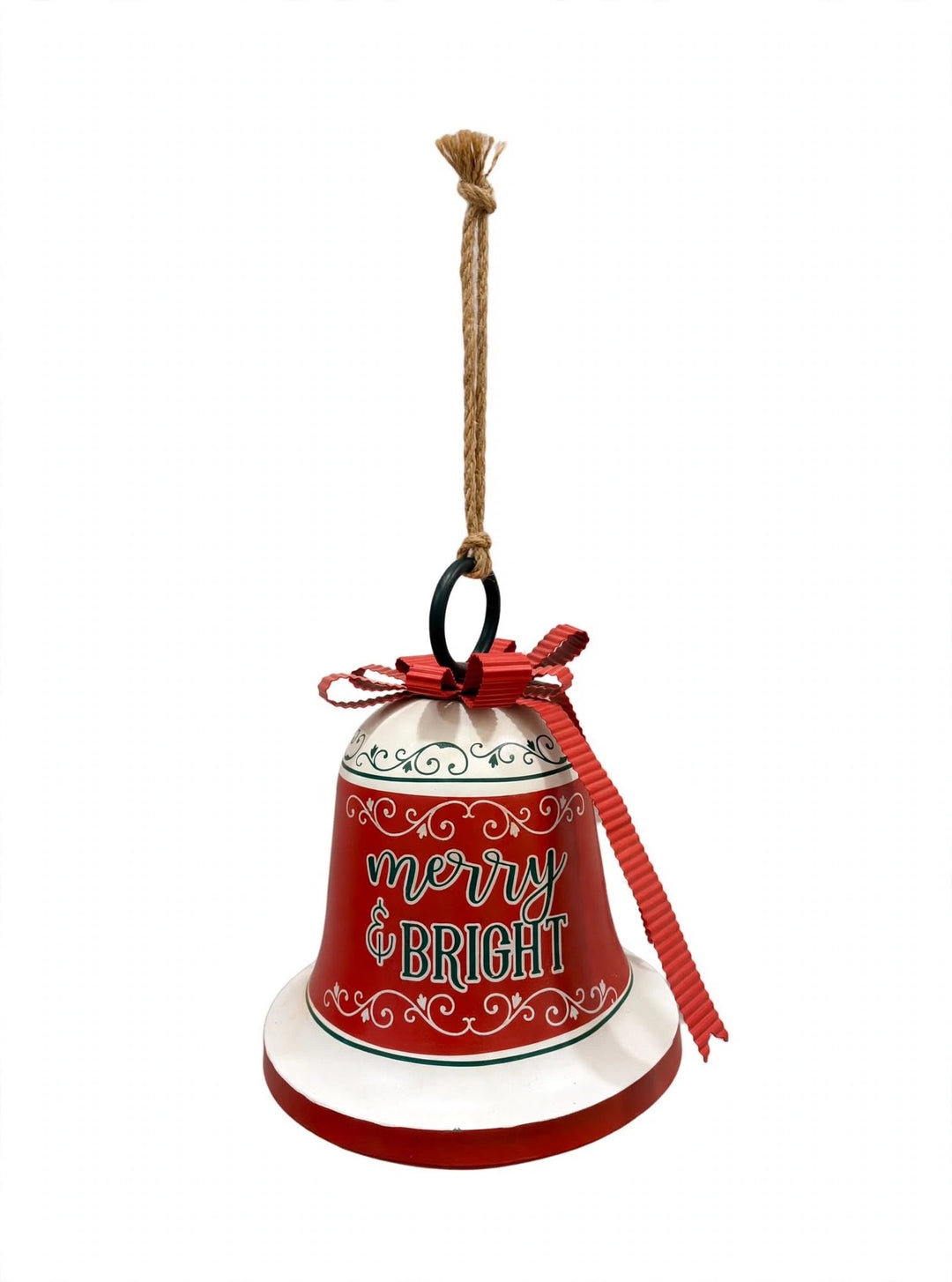 CAMPANA-IN LATTA-SIA DA APPENDERE CHE DA APPOGGIO-H45cm