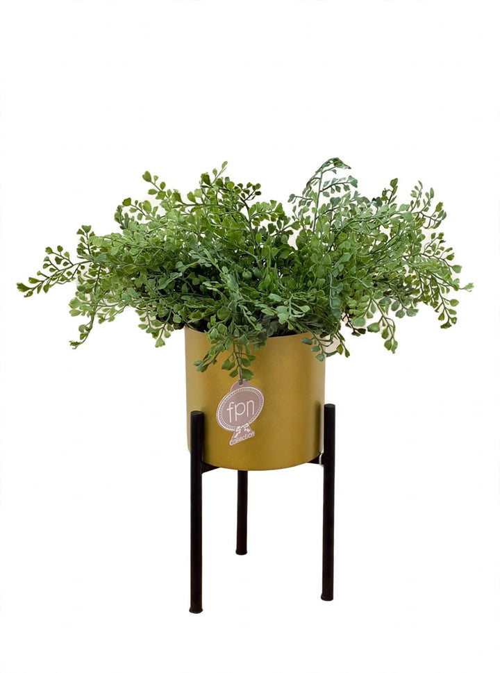 CAPELVENERE-ARTIFICIALE-REAL TOUCH-COMPOSTA COME IN FOTO CON VASO SOTTOPIANTA  DISPONIBILE IN 3 COLORAZIONI-H40cm